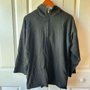 🖤 J.Crew Men’s Quarter-Zip Pullover Sweatshirt | Black | Size Small‎
